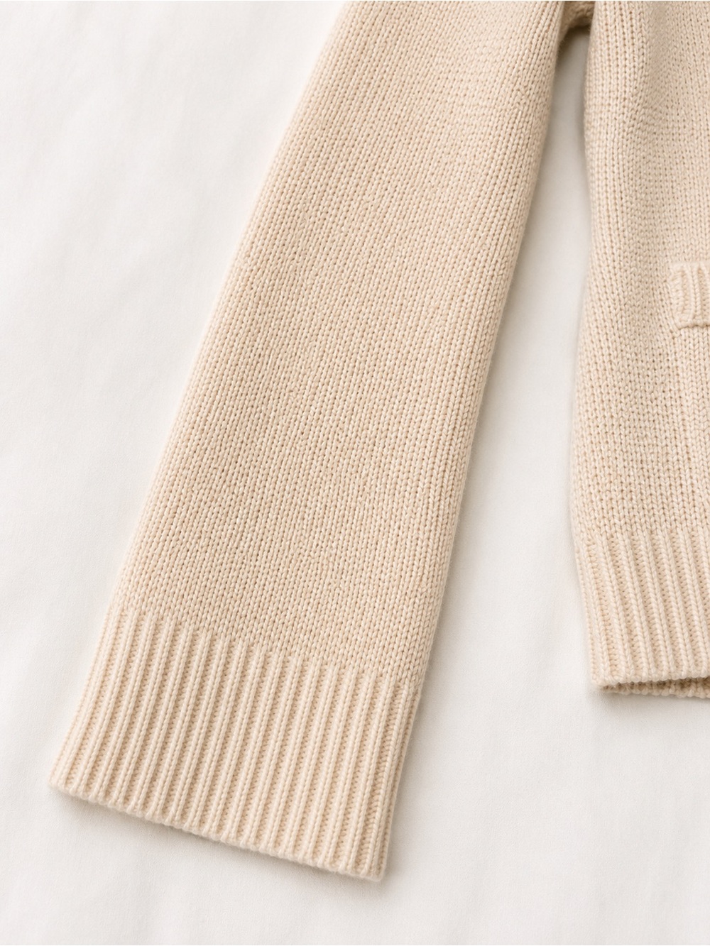 NWT Quince 100% Mongolian Cashmere Structured Cardigan Ivory Cream XS - Picture 5 of 6